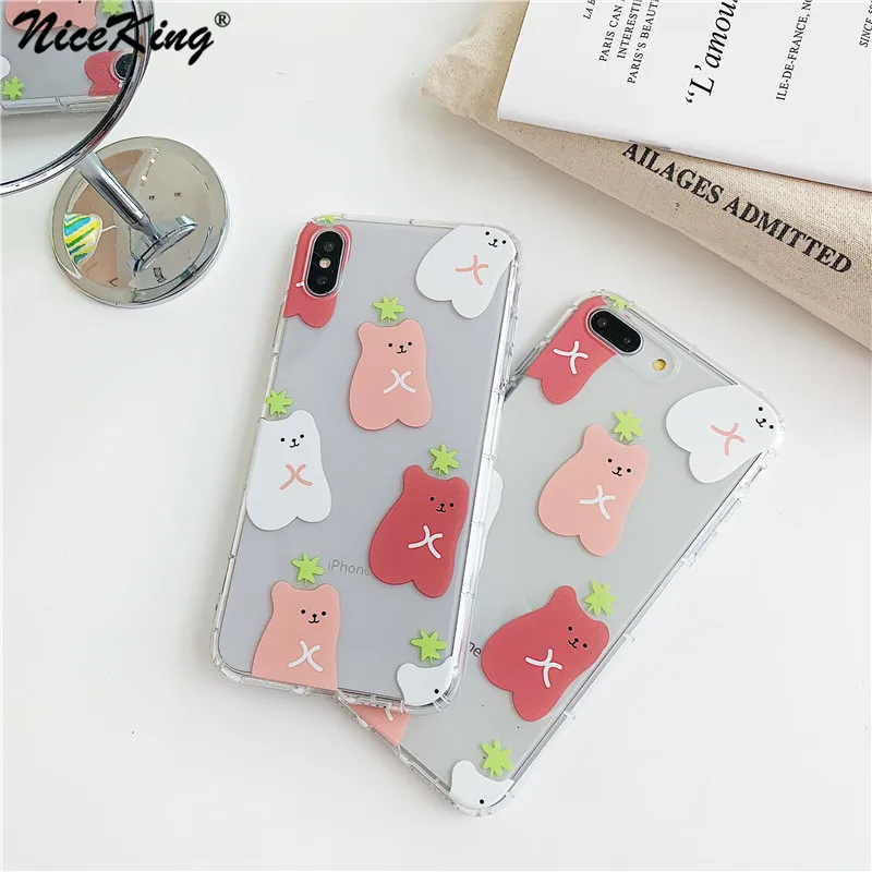 Niceking Anime Cute Cartoon Long Grass Bear Phone case For iPhone 8 7 6 6SPlus Xs Max XR Transparent TPU Soft Back Cover Fundas
Niceking Anime Cute Cartoon Long Grass Bear Phone case For iPhone 8 7 6 6SPlus Xs Max XR Transparent TPU Soft Back Cover Fundas