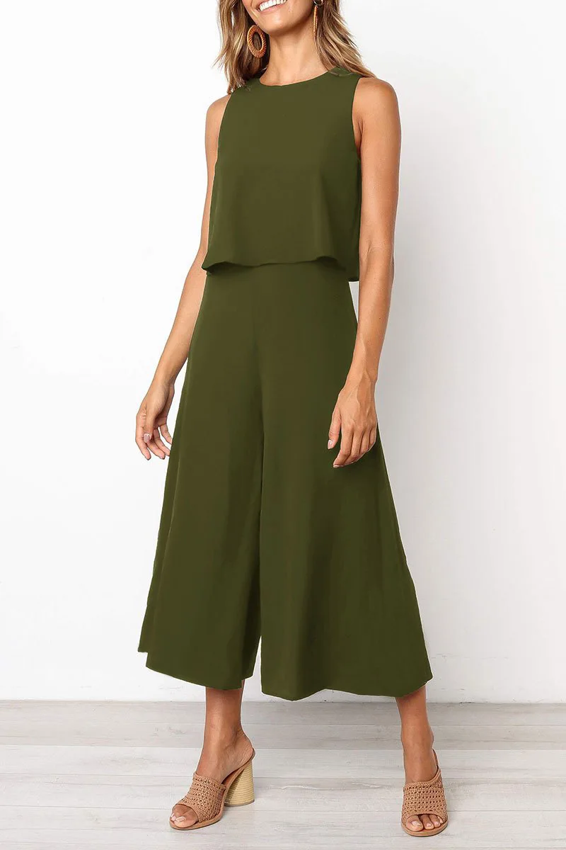 Women Loose Fashion Jumpsuits Summer Lady Casual Round Neck Sleeveless Playsuits Femal Zipper Romper Streetwear 2019
Women Loose Fashion Jumpsuits Summer Lady Casual Round Neck Sleeveless Playsuits Femal Zipper Romper Streetwear 2019
