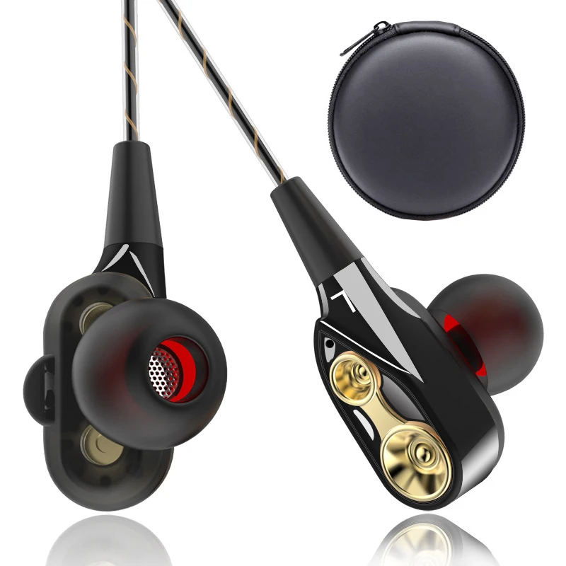 

Hifi Earbuds Earphone Headset In-ear Bass Earphones + Carring Case For MP3 MP4 Huawei Xiaomi Redmi Sumsung Smartphone
