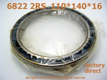 Factory Direct High quality miniature deep groove ball bearing 6822 2RS 61822 2RS 6822 bearing 110*140*16 mm
Factory Direct High quality miniature deep groove ball bearing 6822 2RS 61822 2RS 6822 bearing 110*140*16 mm