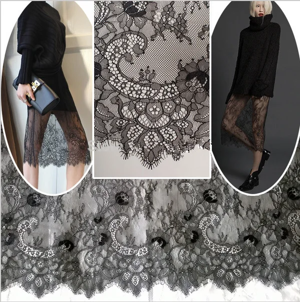 3M/Piece Free shipping Eyelashes lace fabric thin section of soft summer white black eyelash lace fabric 150cm wide
3M/Piece Free shipping Eyelashes lace fabric thin section of soft summer white black eyelash lace fabric 150cm wide