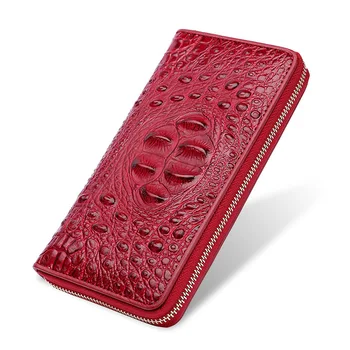 Crocodile Pattern Vintage Unisex Cow Genuine Leather Wallet High Large Capacity Unique Long Zipper Women Man Purse Phone Holder
Crocodile Pattern Vintage Unisex Cow Genuine Leather Wallet High Large Capacity Unique Long Zipper Women Man Purse Phone Holder