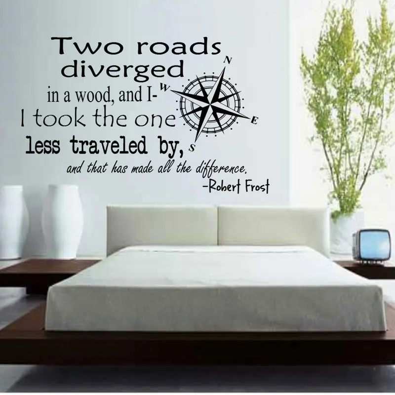 Robert Frost Quotes Compass Wall Sticker Sticker Child Teen Room Living Room Decoration Vinyl Home Decor Sticker ZNZ04
Robert Frost Quotes Compass Wall Sticker Sticker Child Teen Room Living Room Decoration Vinyl Home Decor Sticker ZNZ04