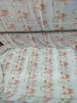 75D chiffon fabric rose flowers in light blue background for apparel and scarf YS-5143
75D chiffon fabric rose flowers in light blue background for apparel and scarf YS-5143
