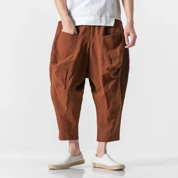 Male Vintage Cross Pant Men Loose Big Pocket Solid Ankle Length Casual Pant Fashion Hip Hop Harem Trousers
Male Vintage Cross Pant Men Loose Big Pocket Solid Ankle Length Casual Pant Fashion Hip Hop Harem Trousers