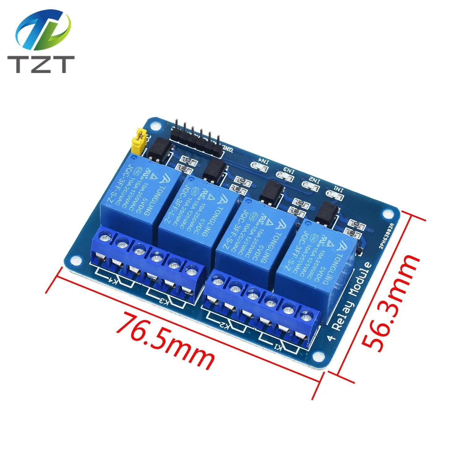 TZT 5v 1 2 4 6 8 channel relay module with optocoupler. Relay Output 1