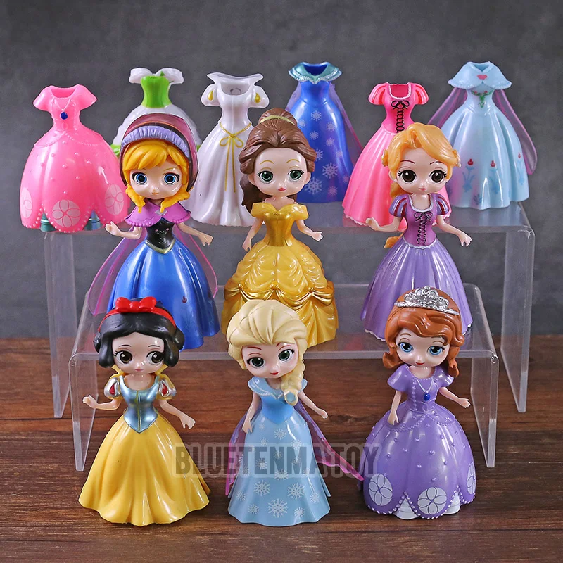 12pcs/lot princess doll toy can change clothes cute Snow White Belle Elsa Anna action figure toys
12pcs/lot princess doll toy can change clothes cute Snow White Belle Elsa Anna action figure toys