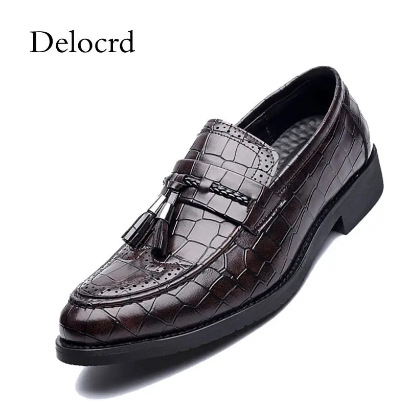 Plus Size 46 47 48 Men Leather Loafers Trend Fashion Crocodile Pattern Embossed Leather Men Brogues Flats Casual Oxford Shoes
Plus Size 46 47 48 Men Leather Loafers Trend Fashion Crocodile Pattern Embossed Leather Men Brogues Flats Casual Oxford Shoes