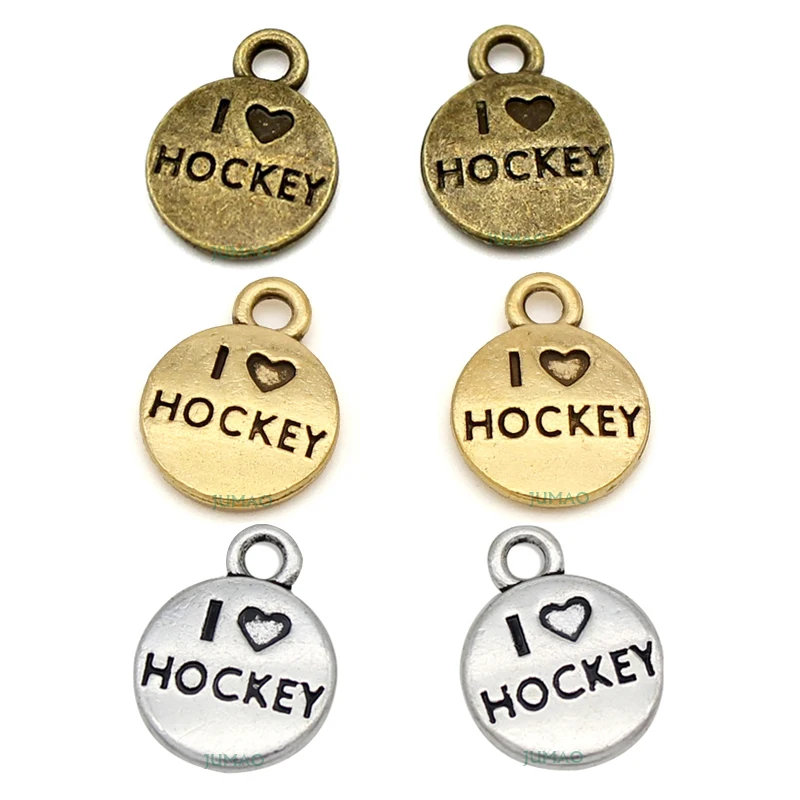 20pcs/lot--Antique Silver / Bronze / Gold I Love Hockey Charms pendants, Sports Charm 15x12mm
20pcs/lot--Antique Silver / Bronze / Gold I Love Hockey Charms pendants, Sports Charm 15x12mm