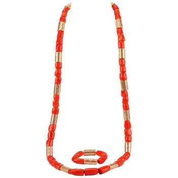 48inches Orange Big Real Coral Beads Bridal Necklace Set Fashion Men Coral Necklace Jewelry Set Groom African Jewelry Set RCBS02
48inches Orange Big Real Coral Beads Bridal Necklace Set Fashion Men Coral Necklace Jewelry Set Groom African Jewelry Set RCBS02