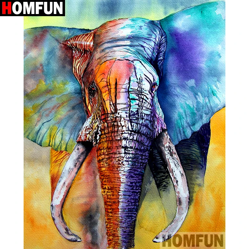 HOMFUN Full Square/Round Drill 5D DIY Diamond Painting "Color elephant" Embroidery Cross Stitch 3D Home Decor Gift A09987
HOMFUN Full Square/Round Drill 5D DIY Diamond Painting "Color elephant" Embroidery Cross Stitch 3D Home Decor Gift A09987
