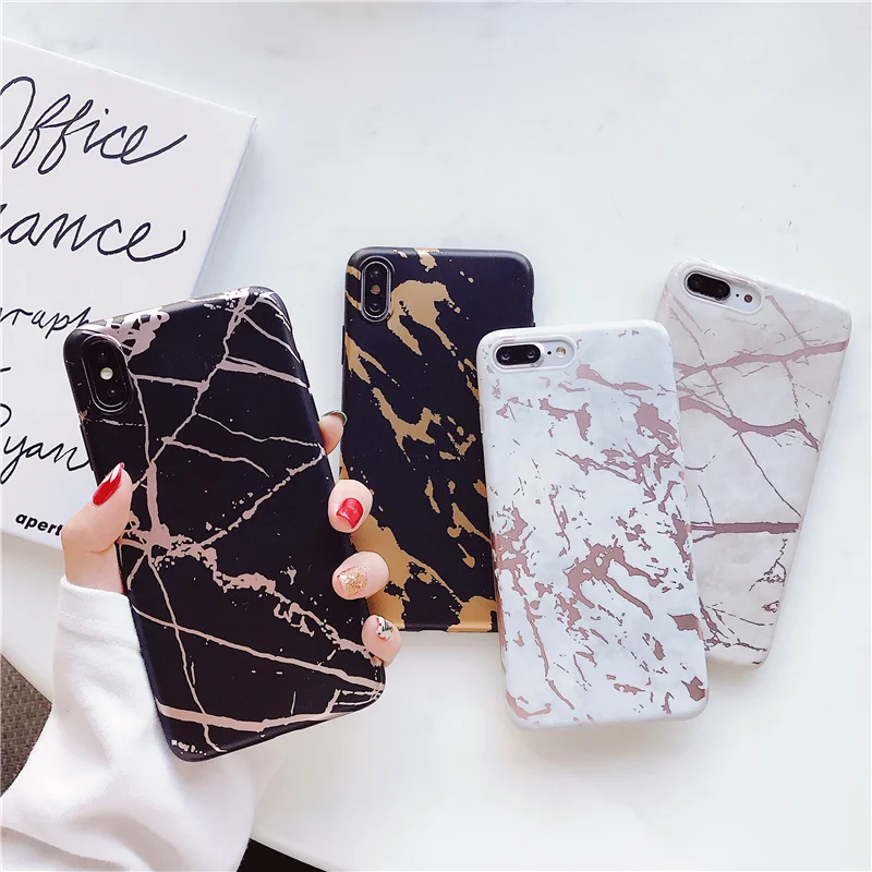 Gilding marble texture Phone Case for iphone X XS Max XR for iPhone 6 6S 7 8 Plus case Matte soft silicon case Cover Coque
Gilding marble texture Phone Case for iphone X XS Max XR for iPhone 6 6S 7 8 Plus case Matte soft silicon case Cover Coque