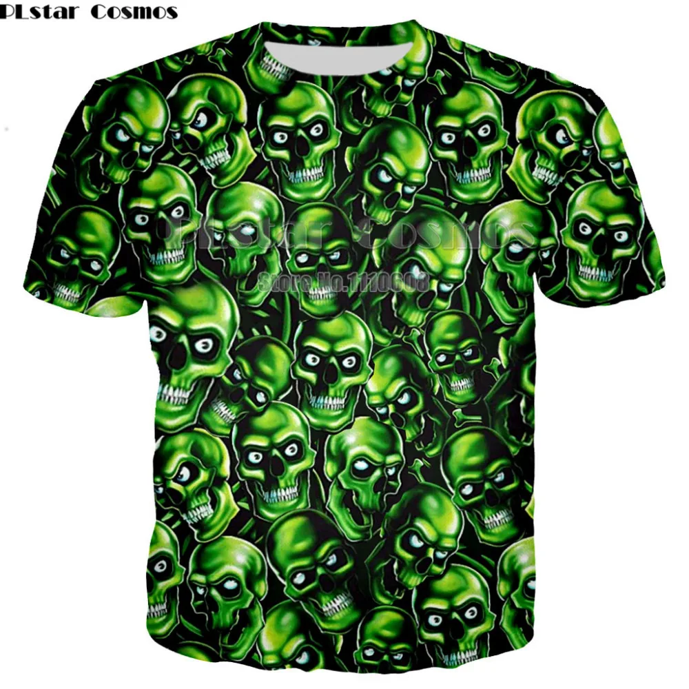 PLstar Men/women T Shirts Fashion Green Skull Design Short Sleeve Casual Tops Hipster cool Skull Printed T-Shirt pullover Tee
PLstar Men/women T Shirts Fashion Green Skull Design Short Sleeve Casual Tops Hipster cool Skull Printed T-Shirt pullover Tee