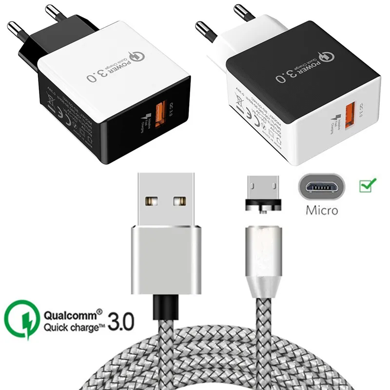 Magnetic Micro USB Cable QC 3.0 USB Fast charger For Samsung A10 LG Stylo 2 3 Huawei Y7 Y5 2019 Redmi 7 7A 6A 4X Android phone
Magnetic Micro USB Cable QC 3.0 USB Fast charger For Samsung A10 LG Stylo 2 3 Huawei Y7 Y5 2019 Redmi 7 7A 6A 4X Android phone