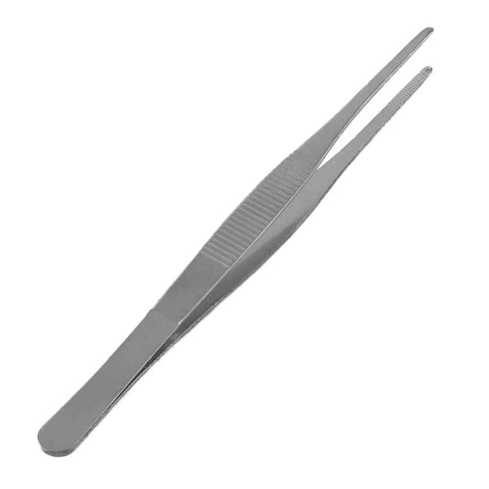 

2017 Stainless Steel 12.5cm/14cm/16cm/18/cm/20cm/25cm/30cm Dental Precision Long Straight Forceps Tweezers Roasting Clamp