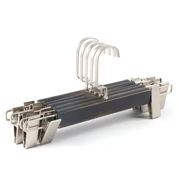10 Pcs Black Antique Wooden Pants Trouser Hanger with Clips, Sepia Polished make the old Style Skirt Hanger
10 Pcs Black Antique Wooden Pants Trouser Hanger with Clips, Sepia Polished make the old Style Skirt Hanger