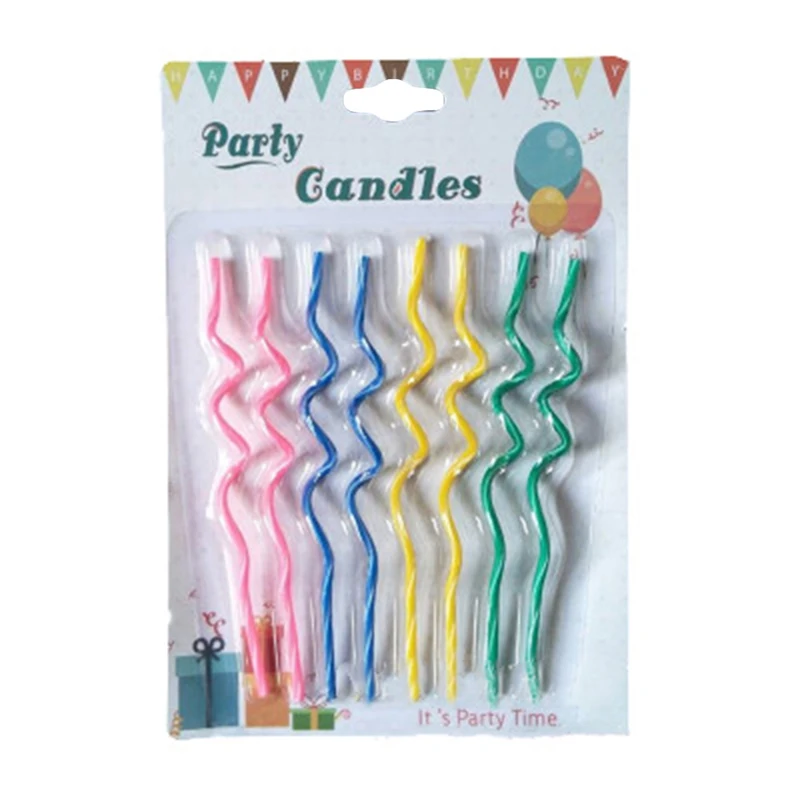 8 Pcs/lot Colored Curving Cake Candle Safe Flames Kids Birthday Party Wedding Cake Candle Home Decoration Favor Supplies
8 Pcs/lot Colored Curving Cake Candle Safe Flames Kids Birthday Party Wedding Cake Candle Home Decoration Favor Supplies
