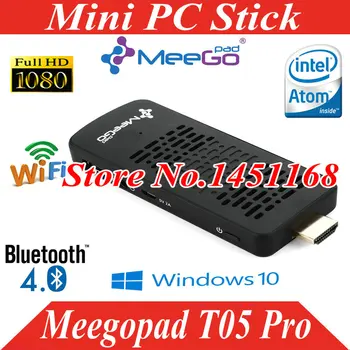 Meegopad T05 Pro Mini PC Windows10 Intel Cherry Trail X5-Z8300 Quad Core USB WIFI Bluetooth Audio Computer Tv Stick Tv Dongle
Meegopad T05 Pro Mini PC Windows10 Intel Cherry Trail X5-Z8300 Quad Core USB WIFI Bluetooth Audio Computer Tv Stick Tv Dongle