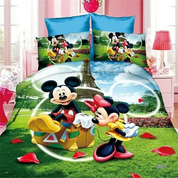 Lovely Mickey and Minnie Mouse Bedding Set Twin Size Duvet Covers Single Bed Fitted sheet for Kids Boys Bedroom Decor Girls 3-4
Lovely Mickey and Minnie Mouse Bedding Set Twin Size Duvet Covers Single Bed Fitted sheet for Kids Boys Bedroom Decor Girls 3-4