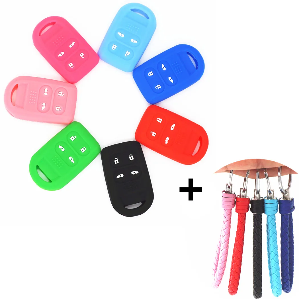 WFMJ Silicone Remote 4 Buttons Key Cover Bag Case Chain Keyring for 2005 2006 2007 2008 2009 2010 2011 Honda Odyssey Mini Van
WFMJ Silicone Remote 4 Buttons Key Cover Bag Case Chain Keyring for 2005 2006 2007 2008 2009 2010 2011 Honda Odyssey Mini Van