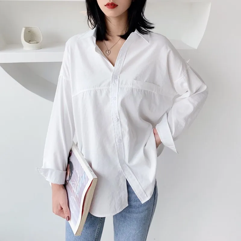 2018 New Autumn Women chic shirt Long Sleeve Shirt Turn-Down Collar Loose Blusas Femme Casual Tops Sexy Female Elegant Shirts
2018 New Autumn Women chic shirt Long Sleeve Shirt Turn-Down Collar Loose Blusas Femme Casual Tops Sexy Female Elegant Shirts