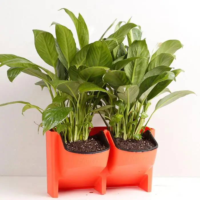 'The Best' Self Watering Flower Pot Stackable Vertical Planter Wall Hanging Durable For Garden Balcony 889 'The Best' Self Watering Flower Pot Stackable Vertical Planter Wall Hanging Durable For Garden Balcony 889