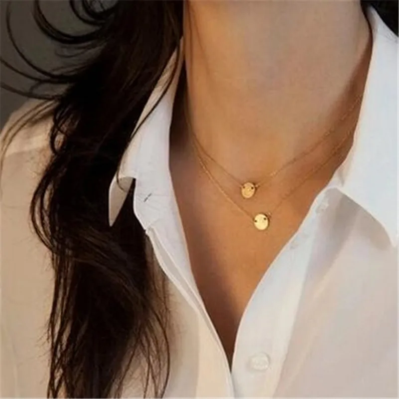 Double Metal Discs Multilayer Necklace Gold Choker Necklace Fashion Statement Necklace For Women Jewelry
Double Metal Discs Multilayer Necklace Gold Choker Necklace Fashion Statement Necklace For Women Jewelry