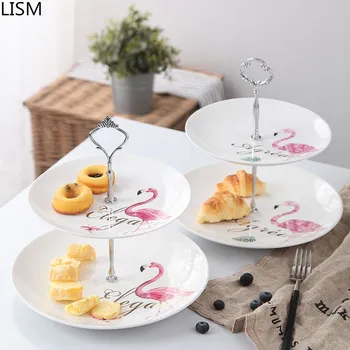 European creative double-layer fruit tray ceramic multi-layer cake rack afternoon tea dessert plate kitchen tableware fruit plat
European creative double-layer fruit tray ceramic multi-layer cake rack afternoon tea dessert plate kitchen tableware fruit plat