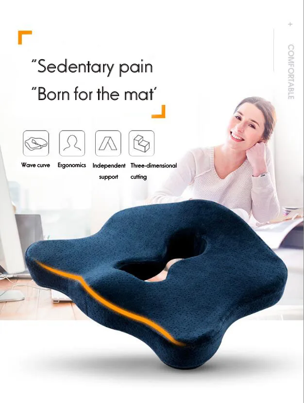 Non-Slip Orthopedic Memory Foam Seat Cushion for Office Chair Car Wheelchair Back Support Sciatica Coccyx Tailbone Pain Relief
Non-Slip Orthopedic Memory Foam Seat Cushion for Office Chair Car Wheelchair Back Support Sciatica Coccyx Tailbone Pain Relief