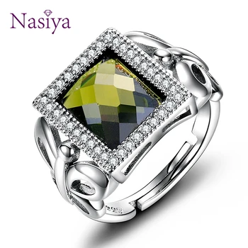 Women's Silver Color Jewelry Rings Olive Green Peridot Ring With AAAA Cubic Zirconia High Quality Mother's Gift
Women's Silver Color Jewelry Rings Olive Green Peridot Ring With AAAA Cubic Zirconia High Quality Mother's Gift
