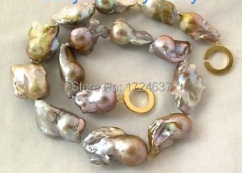 Free Shipping +++++++17inch Large Purple Pink Brown Rainbow Keshi KEISHI Baroque Pearl Necklace 
Free Shipping +++++++17inch Large Purple Pink Brown Rainbow Keshi KEISHI Baroque Pearl Necklace