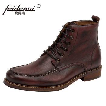 Vintage Man High-Top Cowboy Outdoor Riding Shoes Real Genuine Leather Round Toe Classic Men's Handmade Ankle Boots SS20
Vintage Man High-Top Cowboy Outdoor Riding Shoes Real Genuine Leather Round Toe Classic Men's Handmade Ankle Boots SS20