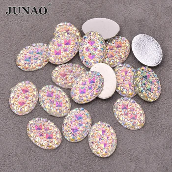 JUNAO 13*18mm 20*30mm Crystal AB Oval Rhinestone Flatback Cabochon Stone Resin Gems Non Sewing Scrapbook Strass DIY Crafts
JUNAO 13*18mm 20*30mm Crystal AB Oval Rhinestone Flatback Cabochon Stone Resin Gems Non Sewing Scrapbook Strass DIY Crafts