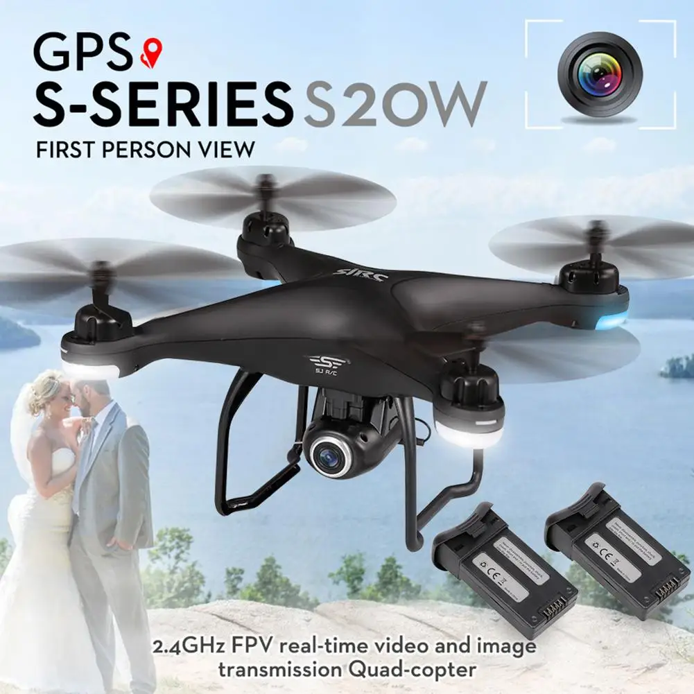 Quick Charging Long Distance Control SJ R/C S20W 1080P Camera GPS WiFi FPV RC Drone Quadcopter RTF with Two Batteries
Quick Charging Long Distance Control SJ R/C S20W 1080P Camera GPS WiFi FPV RC Drone Quadcopter RTF with Two Batteries