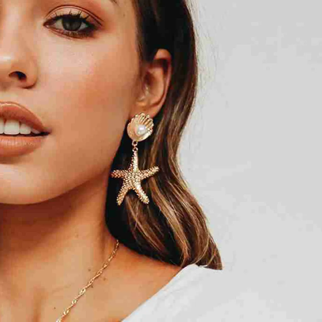 Zerotime #P5 2019 new fashion Personality Simple Pearl Shell Metal Scallop Star Earrings Ladies Jewelry alloy hot Free Shipping
Zerotime #P5 2019 new fashion Personality Simple Pearl Shell Metal Scallop Star Earrings Ladies Jewelry alloy hot Free Shipping