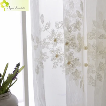 Korean Floral Embroidered Pearl Voile Curtains Curtains for Living Room Sheer Curtains for Bedroom Kids Window Treatments
Korean Floral Embroidered Pearl Voile Curtains Curtains for Living Room Sheer Curtains for Bedroom Kids Window Treatments
