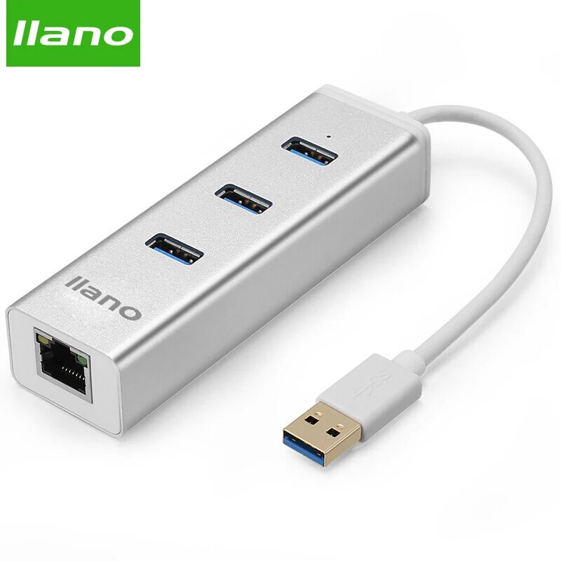llano Aluminum USB-C to USB3.0 HUB with RJ45 for MAC Notebook Perfectly - Silver LAN Network Card Adapter for Win10 8.1 7 XP MI
llano Aluminum USB-C to USB3.0 HUB with RJ45 for MAC Notebook Perfectly - Silver LAN Network Card Adapter for Win10 8.1 7 XP MI
