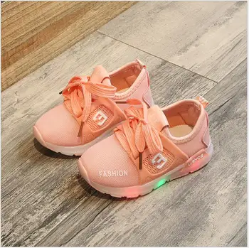 Toddler Baby Kids Boys Girls Luminous Sneakers Light Up Shoes Mocassins Sport Running LED Shoes Anti-Slip Shoes Mesh Summer shoe
Toddler Baby Kids Boys Girls Luminous Sneakers Light Up Shoes Mocassins Sport Running LED Shoes Anti-Slip Shoes Mesh Summer shoe