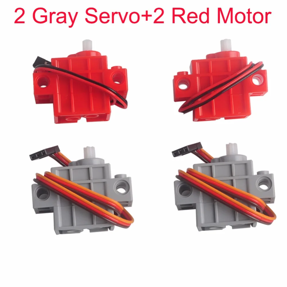 2Pcs 270 Degree Programmable Gray Geek Servor +2Pcs Red Gear Motor for micro:bit Robotbit LEGO Smart Car Makecode MB0008
2Pcs 270 Degree Programmable Gray Geek Servor +2Pcs Red Gear Motor for micro:bit Robotbit LEGO Smart Car Makecode MB0008