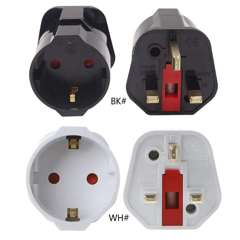 Power Adapter Wall Socket Converter EU to UK Plug Travel Hotel Office for Apple iPhone HTC Huawei Xiaomi Samsung
Power Adapter Wall Socket Converter EU to UK Plug Travel Hotel Office for Apple iPhone HTC Huawei Xiaomi Samsung