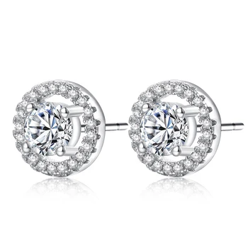 Utimtree Simple Classic Sterling Silver Stud Earrings 925 Fashion Women Jewelry 4 Prongs Setting Cubic Zirconia Earrings Female
Utimtree Simple Classic Sterling Silver Stud Earrings 925 Fashion Women Jewelry 4 Prongs Setting Cubic Zirconia Earrings Female