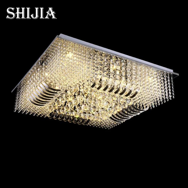 new luxury modern rectangle flush mount crystal ceiling lighting L800*W800*h290mm
new luxury modern rectangle flush mount crystal ceiling lighting L800*W800*h290mm