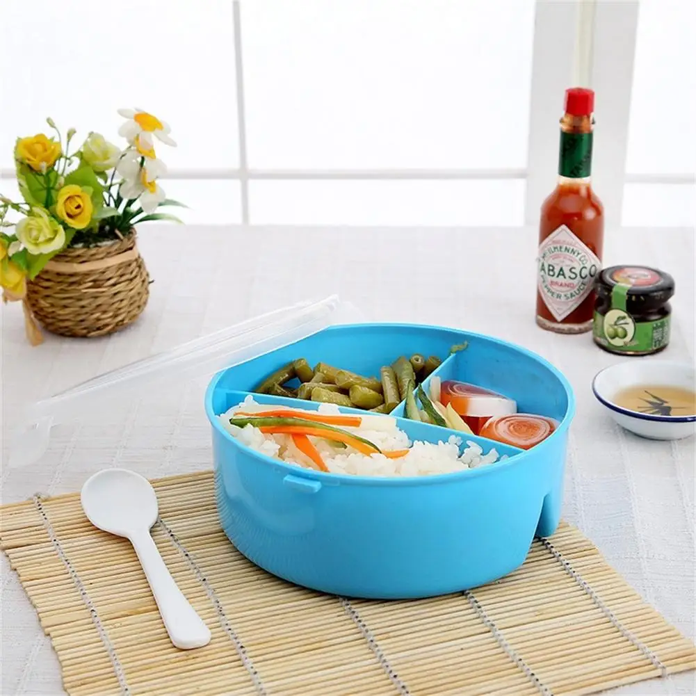 with 3 Partition Grids Picnic Bento Food Container Storage with Spoon Adeeing Portable Microwavable Round Lunch Boxes for Kids
with 3 Partition Grids Picnic Bento Food Container Storage with Spoon Adeeing Portable Microwavable Round Lunch Boxes for Kids