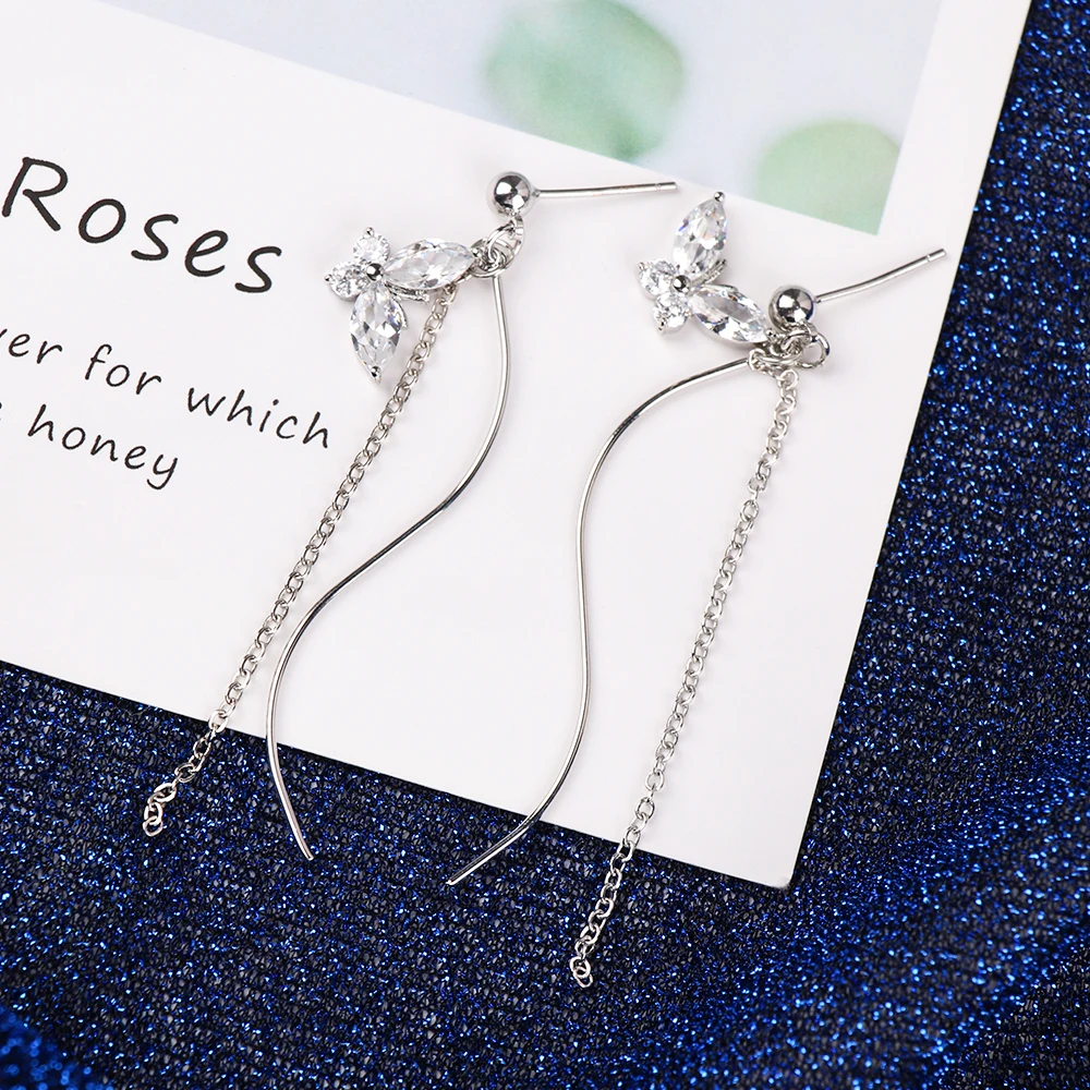1Pair Korean Pin Earrings Long Tassel Dangle Earrings For Women butterfly Drop Jewelry Earring Women Luxury Earring
1Pair Korean Pin Earrings Long Tassel Dangle Earrings For Women butterfly Drop Jewelry Earring Women Luxury Earring