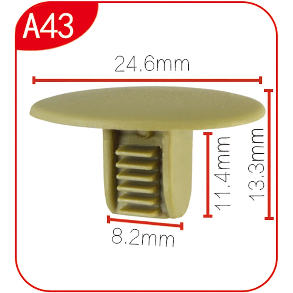 10Pcs A43 New Auto Car Body Fender Bumper Retainer Fastener Clip Kit Fit For Volkswagen Santana 3000 Passat B5 Jetta
10Pcs A43 New Auto Car Body Fender Bumper Retainer Fastener Clip Kit Fit For Volkswagen Santana 3000 Passat B5 Jetta