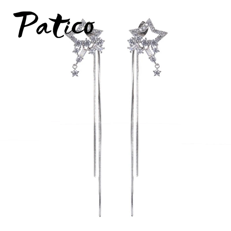 Free Shipping Women Earrings For Wedding/Engagement 925 Sterling Silver Color Cubic Zirconia Star Pendant Earring
Free Shipping Women Earrings For Wedding/Engagement 925 Sterling Silver Color Cubic Zirconia Star Pendant Earring