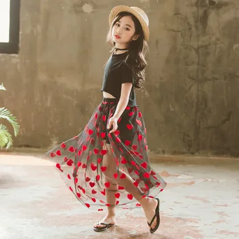 Embroidery Heart Pattern Teenage Skirt For Girls Summer 2019 Maxi Long Mesh Tulle Black Toddler Girl Skirts Children With Shorts
Embroidery Heart Pattern Teenage Skirt For Girls Summer 2019 Maxi Long Mesh Tulle Black Toddler Girl Skirts Children With Shorts