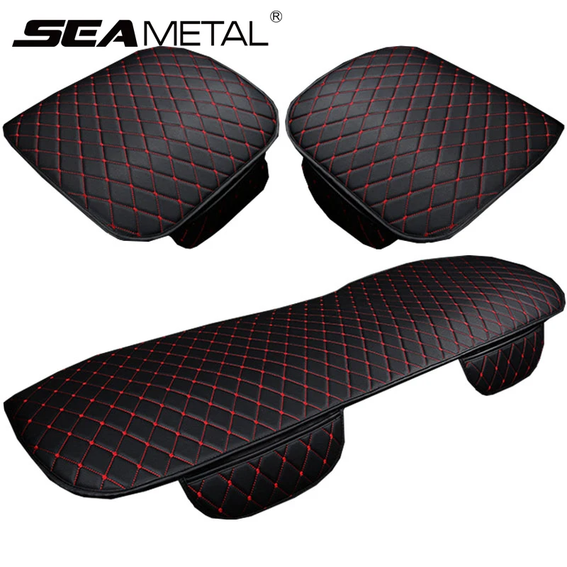 Car Accessories Pu Car Seat Covers Set Universal Auto Seat Cover PU Leather Automobile Chair Pad Cars Front Back Protect Cushion
Car Accessories Pu Car Seat Covers Set Universal Auto Seat Cover PU Leather Automobile Chair Pad Cars Front Back Protect Cushion