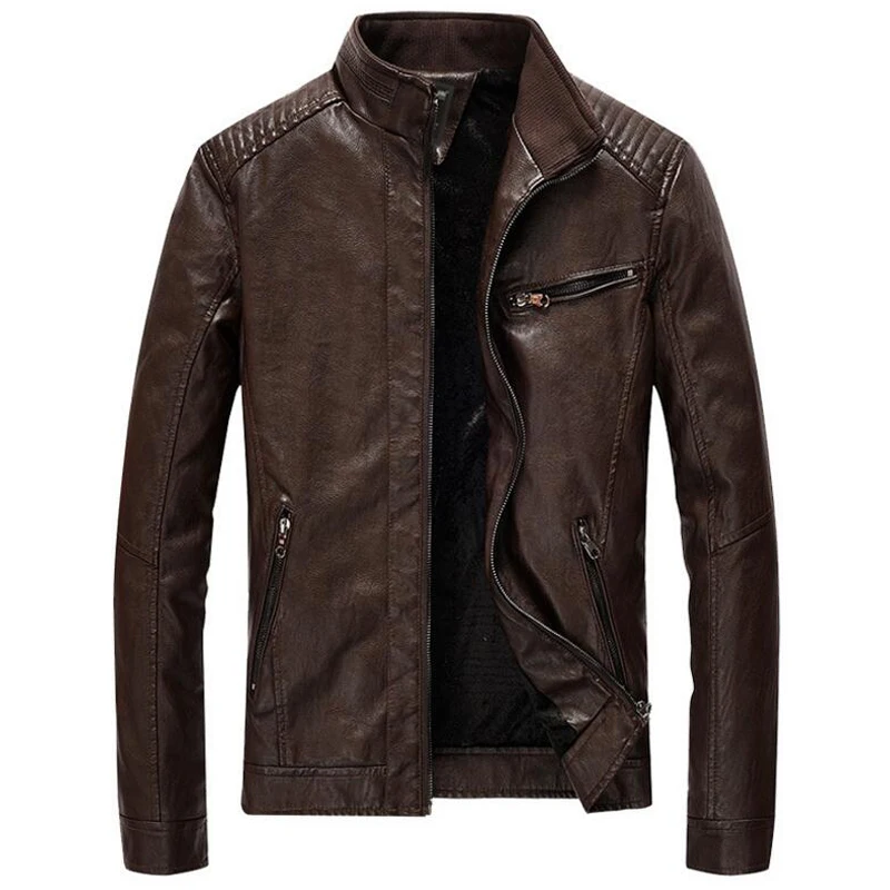 Brand Jacket Men Autumn Winter Casual Leather Jacket Mens Stand Collar Thick Feelce Coat Jaqueta Masculina Plus Size 5XL Clothes
Brand Jacket Men Autumn Winter Casual Leather Jacket Mens Stand Collar Thick Feelce Coat Jaqueta Masculina Plus Size 5XL Clothes