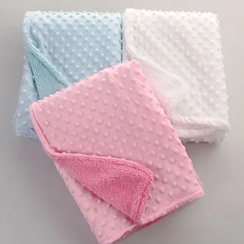 Baby Stroller Blanket Double Pressed Carpet Leisure Air Conditioning Blanket Newborn Swaddles Thermal Soft Fleece Blanket
Baby Stroller Blanket Double Pressed Carpet Leisure Air Conditioning Blanket Newborn Swaddles Thermal Soft Fleece Blanket
